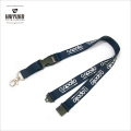 Promotion Custom Flat Polyester Lanyard for ID Card Holder